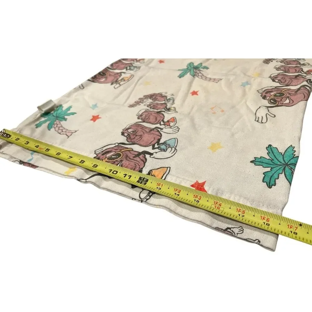 Vintage 80s California Raisins Twin Sheet Set Sears Nostalgic Refashion Kidcore